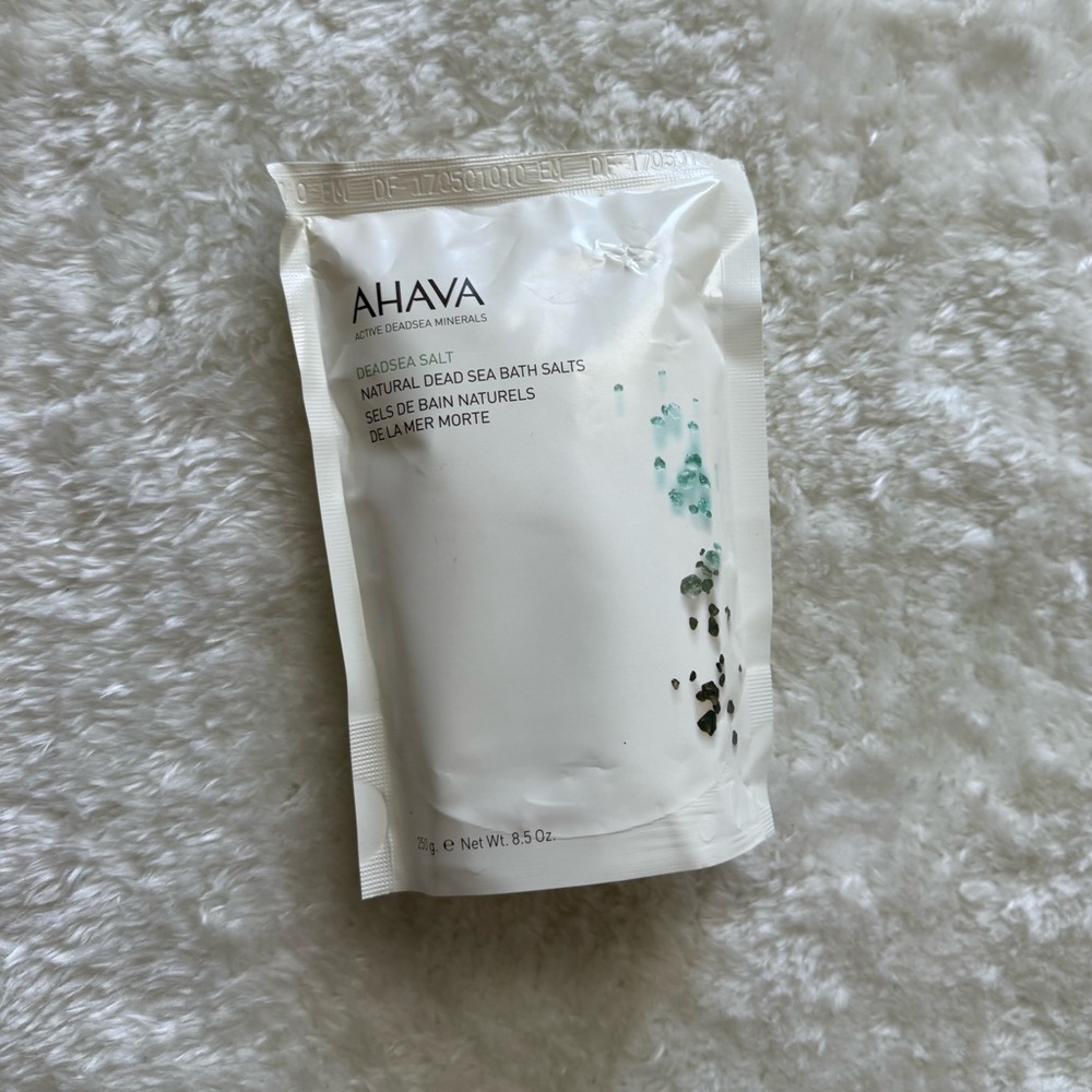 New Ahava Natural Dead Sea Bath Salts 8.5 oz
